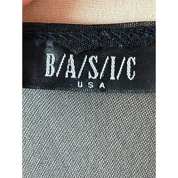 BASIC Formal Black Velvet Long Sleeve Long Dress Women's Size S - Picture 6 of 6